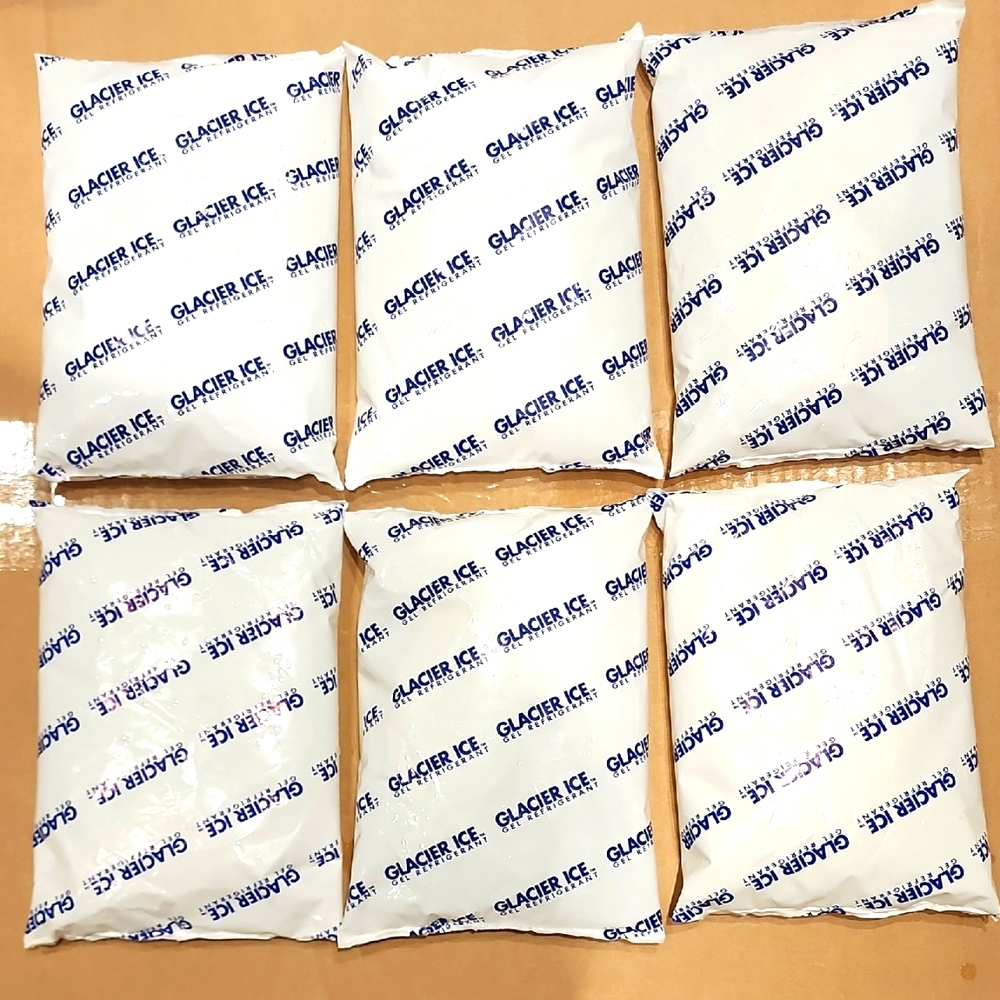 Lot 10 Glacier Gel Ice Reusable Ice Packs Camping Summer Foods